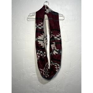 Womens aztec print reversible infinity scarf heavy thick bohemian boho chic warm